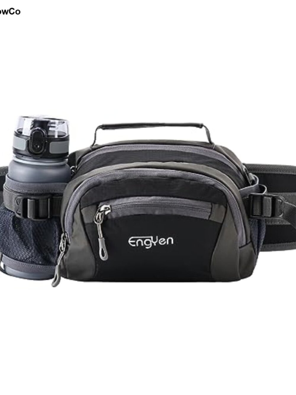Fanny Pack Waist Bag Running Gear with Water Bottle Holder Adjustable, Nylon